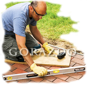 Укладка тротуарной плитки